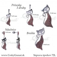 Suprava sperkov s ceskym granatom 72L89